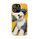Sheepdog Hair Flip Phone Case Funny Dog Lover Gift
