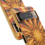 Gold Starburst 70s Retro Art Tough Phone Case