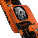 Orange Mustang Art Phone Case, GT500 American Muscle Car Tough Cover for Male