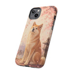 Akita Cherry Blossom Phone Case Sakura Dog Lover Gift