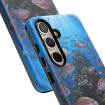 Snapper Reef Phone Case, Sunlit School Ocean Fishing Tough Cover