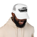 Firebird Trans Am Foam Trucker Hat – Classic Muscle Car Outline Snapback Mesh Cap Retro Style