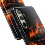 Black Charger Classic Muscle Flames Tough Phone Case Cover Gift