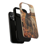 German Wirehaired Pointer Autumn Art Tough Phone Case