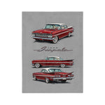 1959 Red Chevy Impala Throw Blanket | Classic Car Velveteen Microfiber