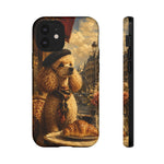 Poodle in Beret Phone Case | Vintage Paris Café Illustration