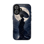 Geisha Parasol Moonlight Art Tough Phone Case