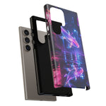 Neon Koi Reflection Vaporwave phone case | Tough Cover