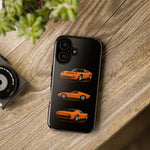 Orange Miura Classic Supercar Tough Phone Case - 3 View
