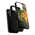 Golden Pompano Fish Phone Case | Coastal Sunset Surf Illustration