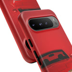 Red Miata Phone Case, NA MX5 90s JDM Roadster Tough Cover