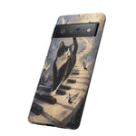 Piano Cat walking on keys Tough Case | Phone cover, musical cat art