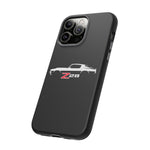 1970 Camaro Z28 White Silhouette Tough Phone Case Cover Gift