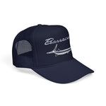 Barracuda Muscle Car Emblem Trucker Hat Cuda Logo Foam Mesh Snapback Graphic Cap