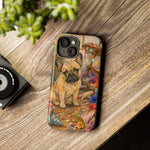 Guilty French Bulldog Phone Case, Confetti Watercolor Cover