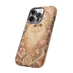 Persian Cat Floral Art Nouveau Tough Phone Case