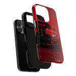 Red Mustang Art Phone Case, GT500 American Muscle Car Tough Cover