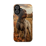 German Wirehaired Pointer Autumn Art Tough Phone Case
