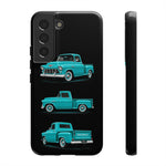 Turquoise 1955 Stepside Pickup Truck Tough Phone Case - 3 View