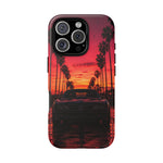 Black Gold Trans Am Sunset Tough Phone Case - Palm Boulevard Art