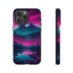 2 Rounds Canada Retina Artwork Vaporwave Phone Case – Landscape Aesthetic