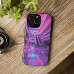 Empty Mall Escalator Vaporwave Art Tough Phone Case