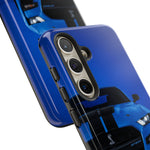 Blue Mustang Art Phone Case, GT500 American Muscle Car Tough Cover for Men