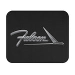 Falcon script logo Mouse Pad | retro car emblem, chrome lettering