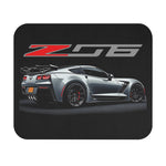 Silver Z06 C7 Sports Car Mouse Pad | Racing Car Desk Mat