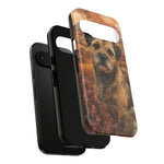 Border Terrier Earthy Watercolor Art Tough Phone Case