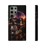 Chrome Skull Sunset Reflection Phone Case Tough Cover Gift