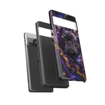 French Bulldog Galaxy Marble Art Tough Phone Case