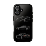 Black 300ZX Sports Car Tough Phone Case - Multi View
