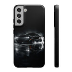 Black Sports Car Illustration 2023 Challenger SRT phone case | Car Drift Reflection