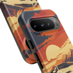 Retro Sunset Countach phone case | Sports car tough cover