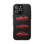 FD RX7 Phone Case Red, Three-View Vector Cover, JDM Gift