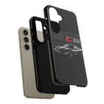 Black C5 Phone Case American Sports Car Tough Cover Gift