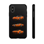 Orange Miura Classic Supercar Tough Phone Case - 3 View