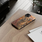 Border Terrier Earthy Watercolor Art Tough Phone Case