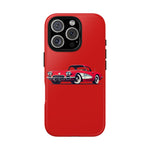 Red Classic Corvette C1 Illustration phone case | Retro Car Tough Case
