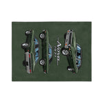 1971 Chevy Nova Illustration Velveteen Microfiber Blanket | Classic Muscle Car