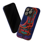 Neon Cowboy Boot phone case | High Noon Saloon design