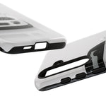White MK4 Supra Phone Case, Retro 90s JDM Tough Cover for Car Enthusiasts