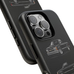 Black Silverado Classic Pickup Tough Phone Case for Chevy Truck Fans