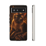 Burmese Golden Sable Portrait Art Tough Phone Case