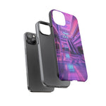 Empty Mall Escalator Vaporwave Art Tough Phone Case