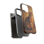 Abyssinian Warm Ticked Portrait Art Tough Phone Case