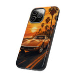 Orange Corvette C3 Stingray Sunset Palms Phone Case