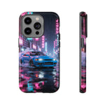 Skyline GT-R Tokyo Rain JDM Night Art Tough Phone Case