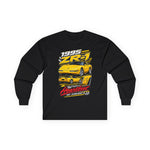 1995 ZR-1 Corvette graphic long sleeve tee | Yellow sports car design